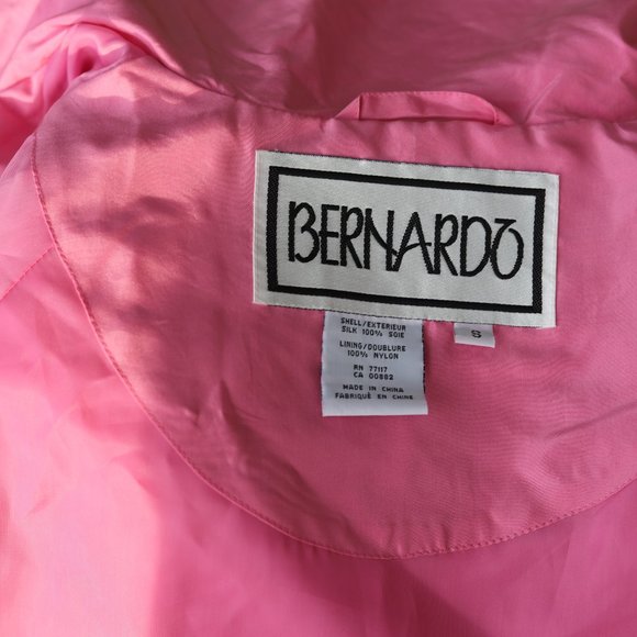 Vintage Bernardo | pink silk bomber jacket - Picture 9 of 9